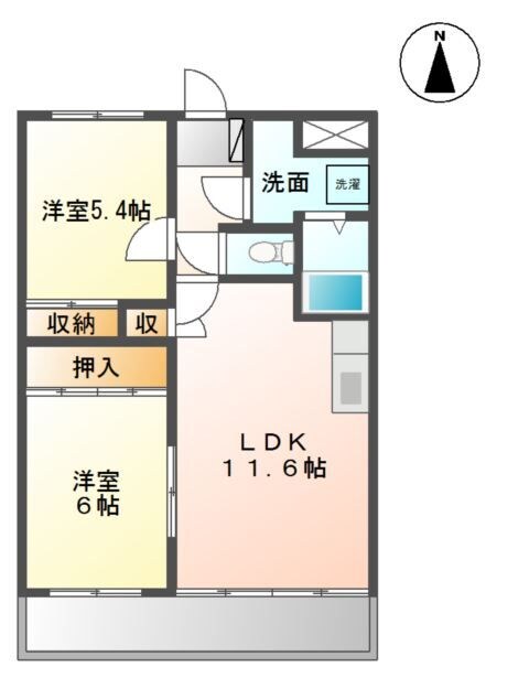 グランビュー二の森の物件間取画像