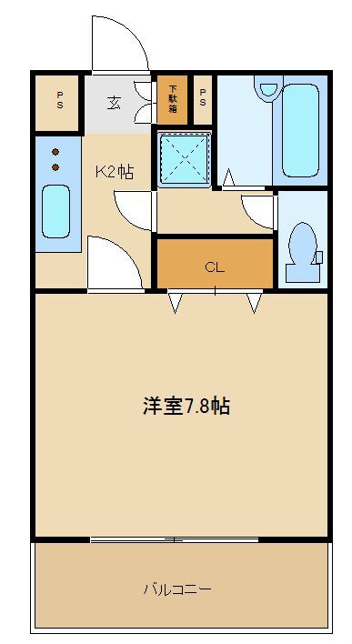 五橋駅 徒歩15分 2階の物件間取画像