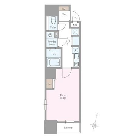 勾当台公園駅 徒歩6分 2階の物件間取画像