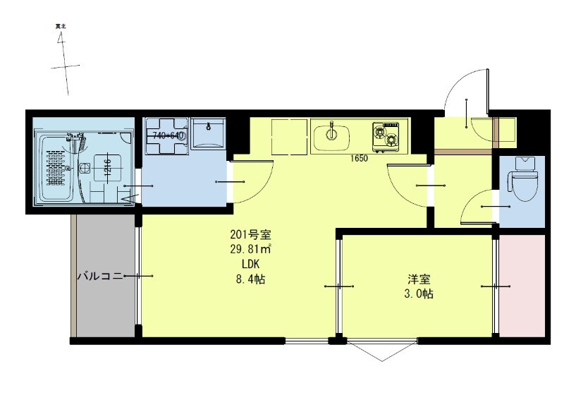 薬師堂駅 徒歩4分 2階の物件間取画像