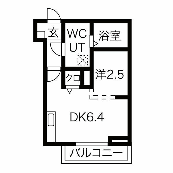 メリディアン北仙台の物件間取画像