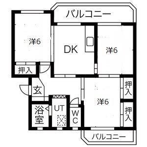 コーポあいはらの物件間取画像