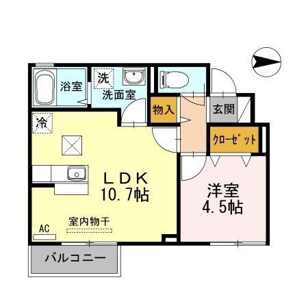 ボンヌール台原の物件間取画像