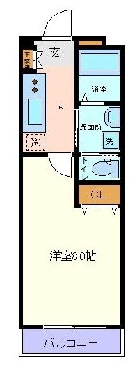 北仙台駅 徒歩8分 1階の物件間取画像