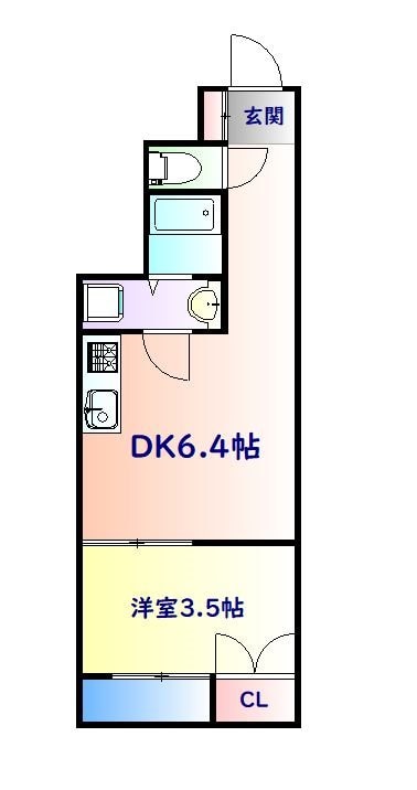 プラウディア仙台清水沼A棟の物件間取画像