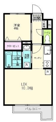 陸前原ノ町駅 徒歩7分 3階の物件間取画像