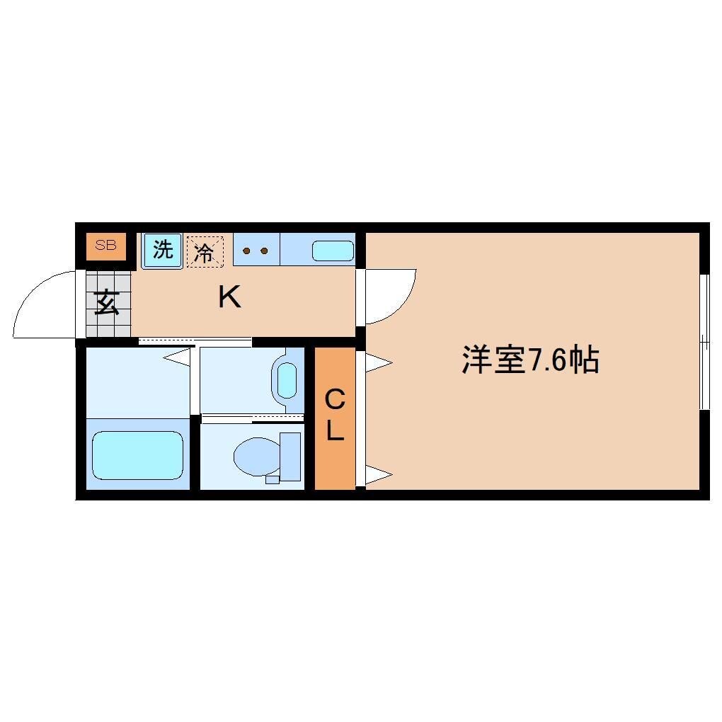 東照宮駅 徒歩14分 2階の物件間取画像