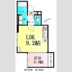 シャイニングパレス宮城野原の物件間取画像