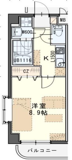 東照宮駅 徒歩8分 5階の物件間取画像