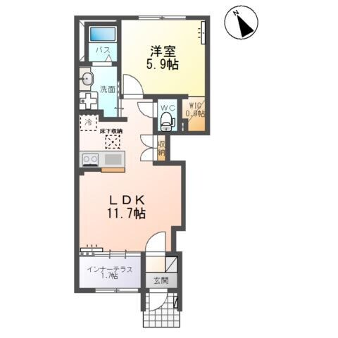 クレストコートⅡの物件間取画像