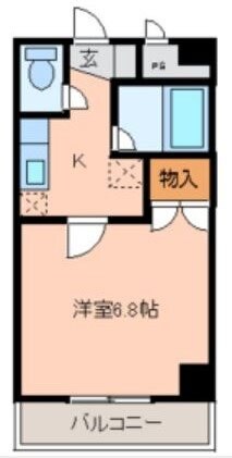 長町駅 徒歩3分 6階の物件間取画像