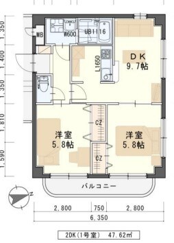 メープル・Ⅰの物件間取画像