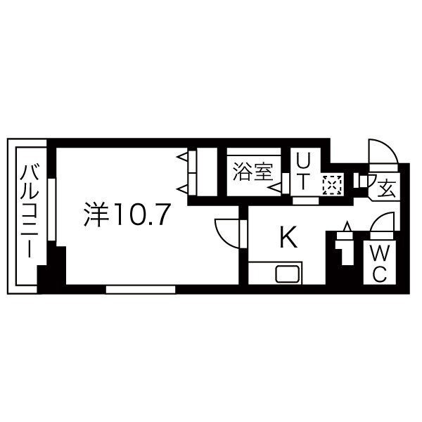 南仙台駅 徒歩2分 4階の物件間取画像