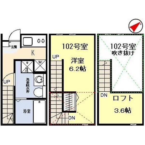 泉中央駅 徒歩12分 1階の物件間取画像