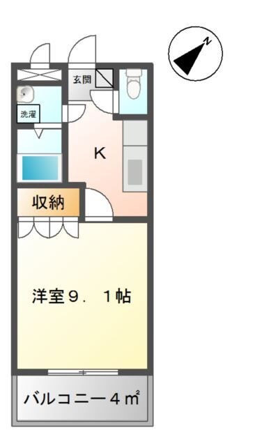 岩切駅 徒歩25分 1階の物件間取画像