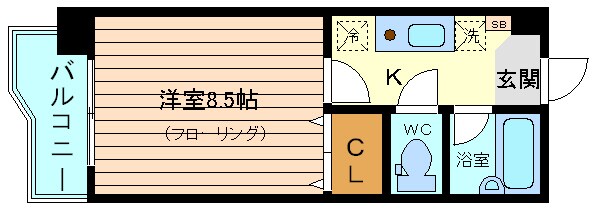 泉中央駅 徒歩6分 3階の物件間取画像