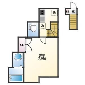 苦竹駅 徒歩10分 2階の物件間取画像