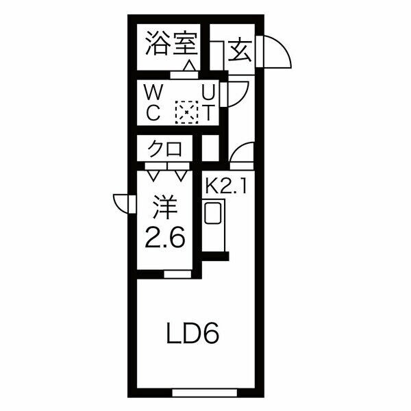 国見駅 徒歩7分 1階の物件間取画像