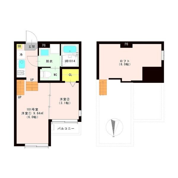 ルミエール青葉の物件間取画像