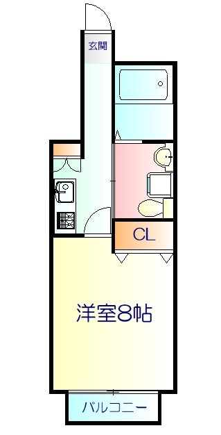 台原駅 徒歩4分 1階の物件間取画像