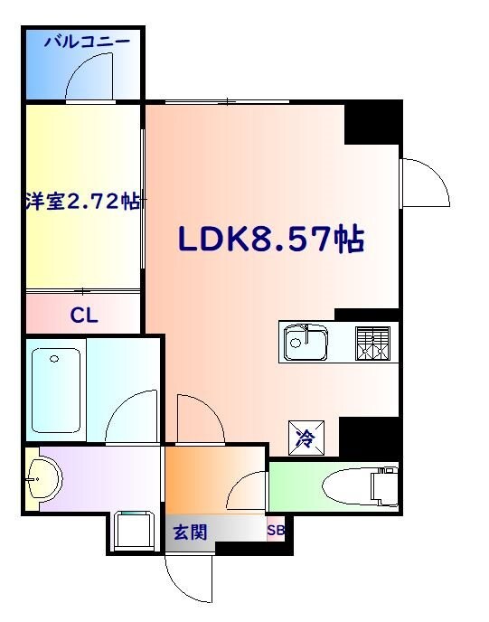 APPLE原町の物件間取画像