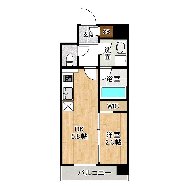 北四番丁駅 徒歩8分 8階の物件間取画像