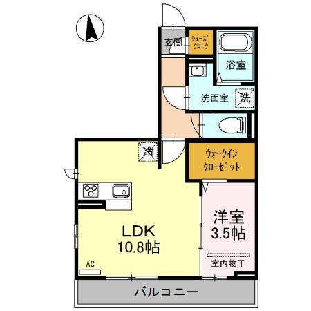 仙台駅 徒歩8分 3階の物件間取画像