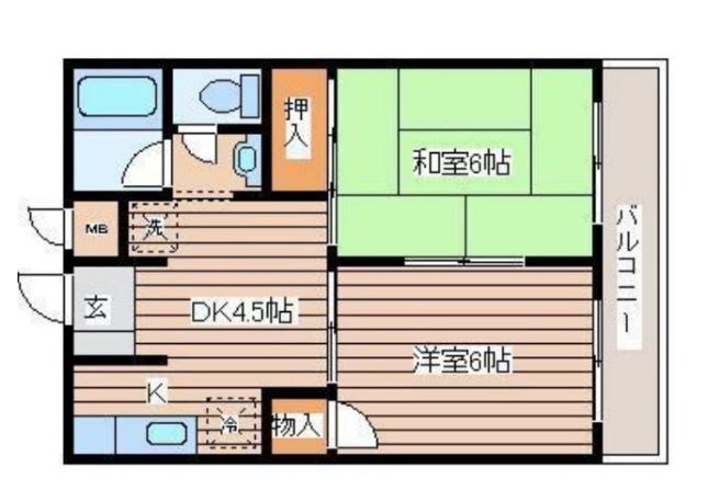 ファミール木ノ下の物件間取画像