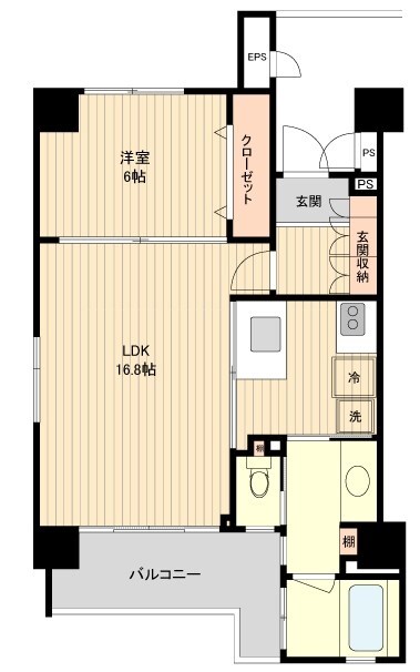 北四番丁駅 徒歩6分 2階の物件間取画像