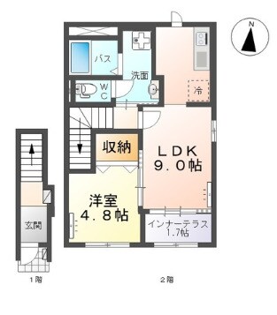 イーストコーポⅡの物件間取画像