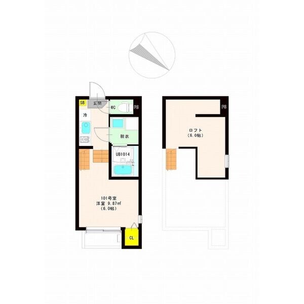 ハーモニーテラス新田Ⅶの物件間取画像