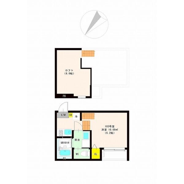 ハーモニーテラス新田Ⅶの物件間取画像