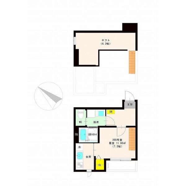 ハーモニーテラス新田Ⅶの物件間取画像