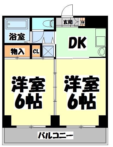 仙台駅 徒歩15分 4階の物件間取画像