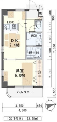 メープルⅠの物件間取画像