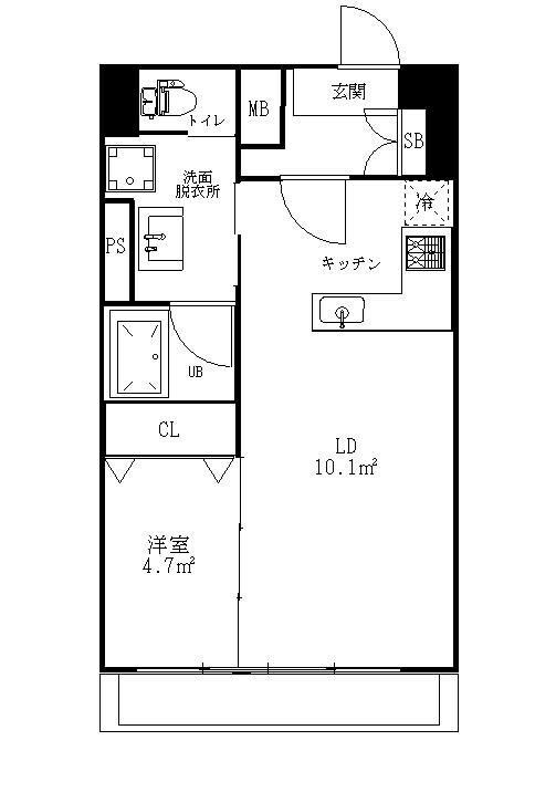 榴ケ岡駅 徒歩7分 8階の物件間取画像