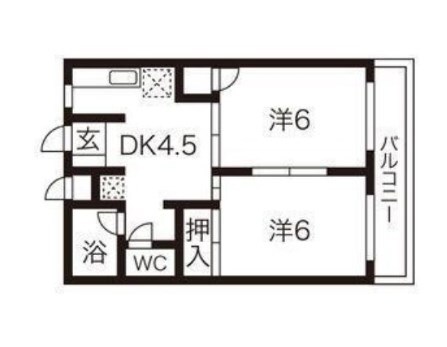 ファミール木ノ下の物件間取画像