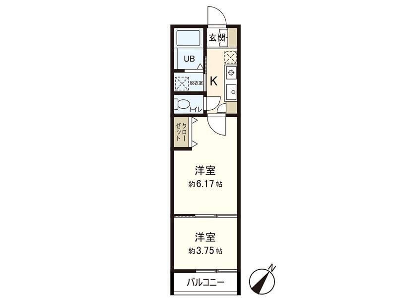 Ａｚｕｌ八木山Ⅰの物件間取画像