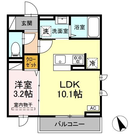 泉中央駅 徒歩7分 2階の物件間取画像