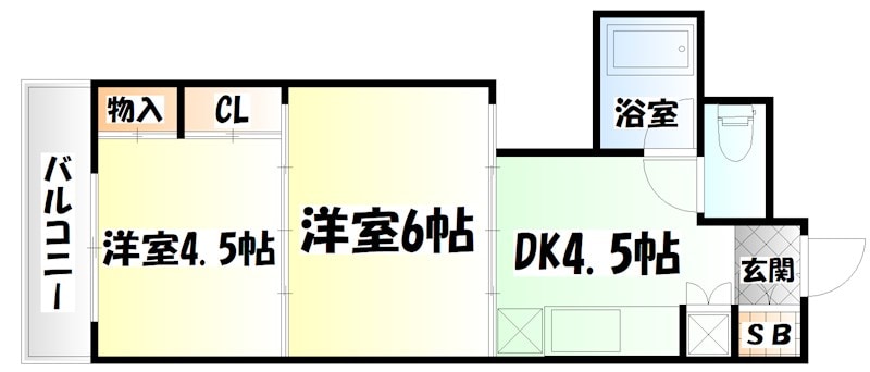 シャングリラ高松の物件間取画像