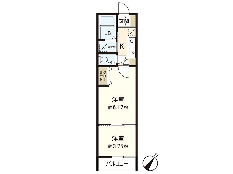 Ａｚｕｌ八木山Ⅰの物件間取画像