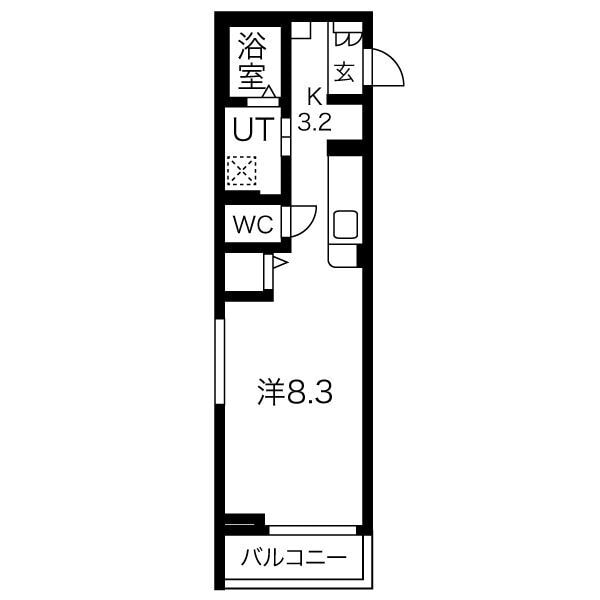 愛宕橋駅 徒歩5分 3階の物件間取画像