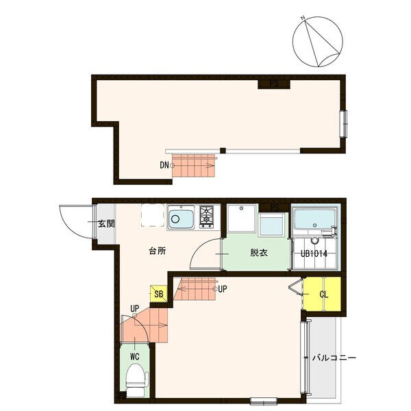 ラフェリオ東仙台の物件間取画像