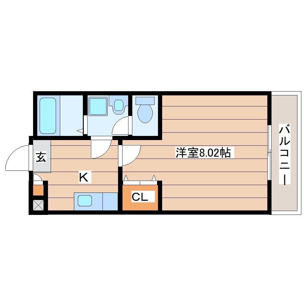 陸前原ノ町駅 徒歩8分 1階の物件間取画像