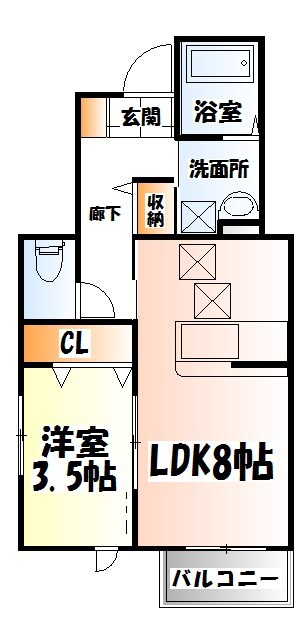 terrace長町南の物件間取画像