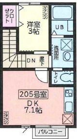 太子堂駅 徒歩7分 2階の物件間取画像