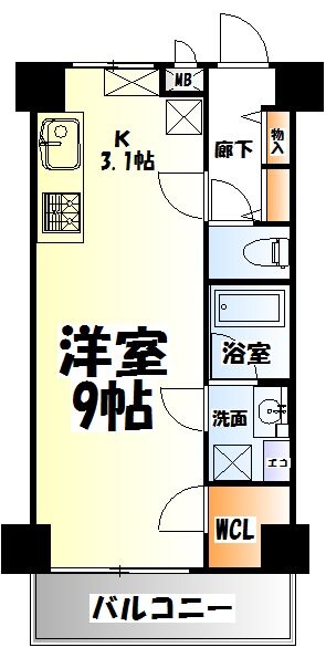 フィオーレ・北山の物件間取画像