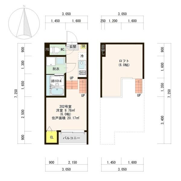 グレーステラス福住の物件間取画像