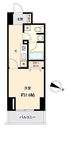 勾当台公園駅 徒歩8分 14階の物件間取画像