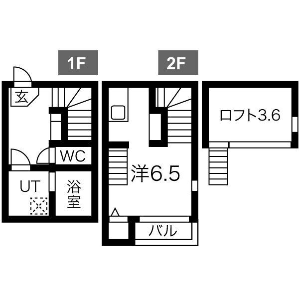 苦竹駅 徒歩8分 1階の物件間取画像
